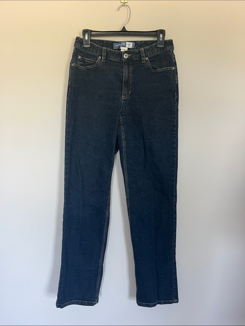 Dark Wash Liz Claiborne Straight-Leg Women’s Jeans